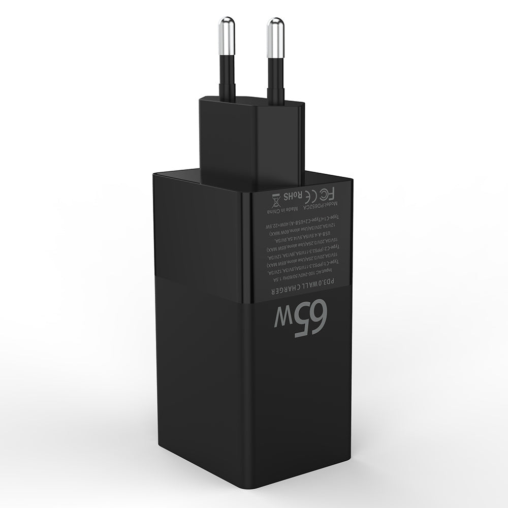 ZEERA 65W Fast Charging PD GaN Wall Charger /Power Adapter for iPhone 14 Pro Max, MacBook Pro,iPad Pro