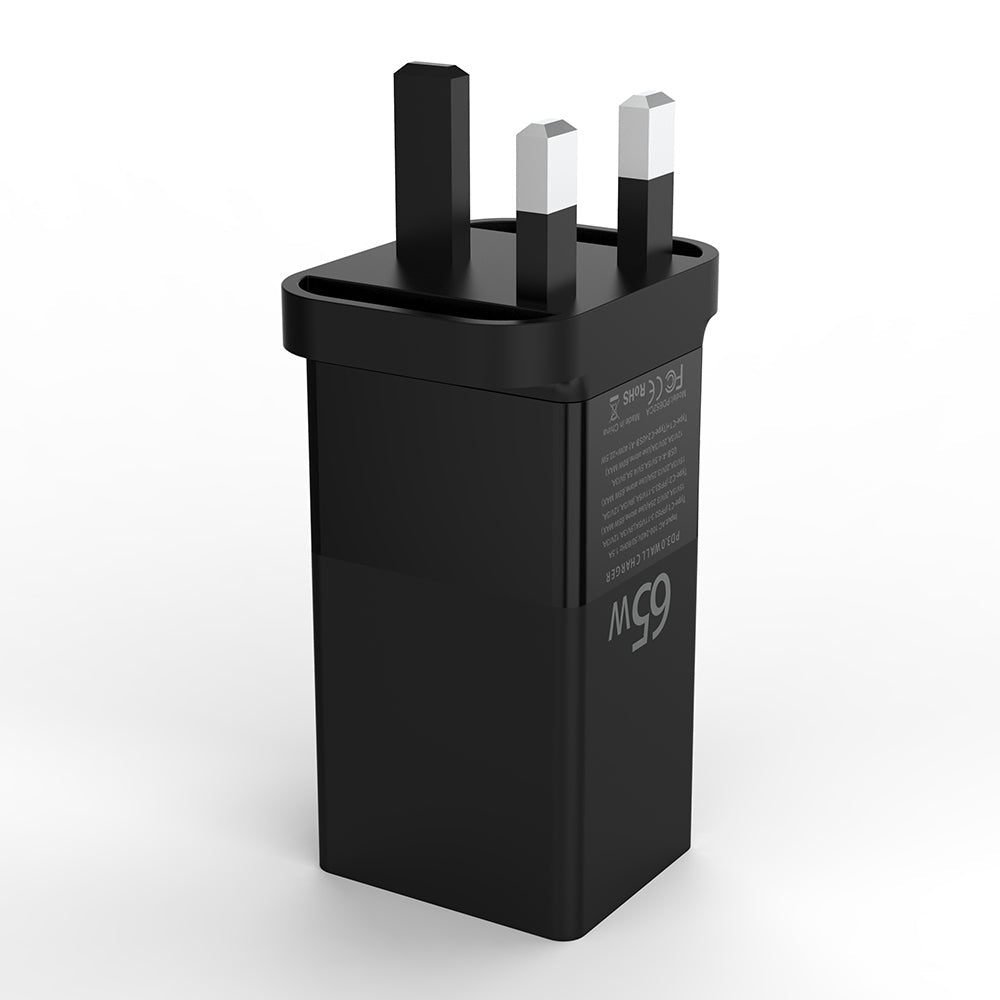 ZEERA 65W Fast Charging PD GaN Wall Charger /Power Adapter for iPhone 14 Pro Max, MacBook Pro,iPad Pro