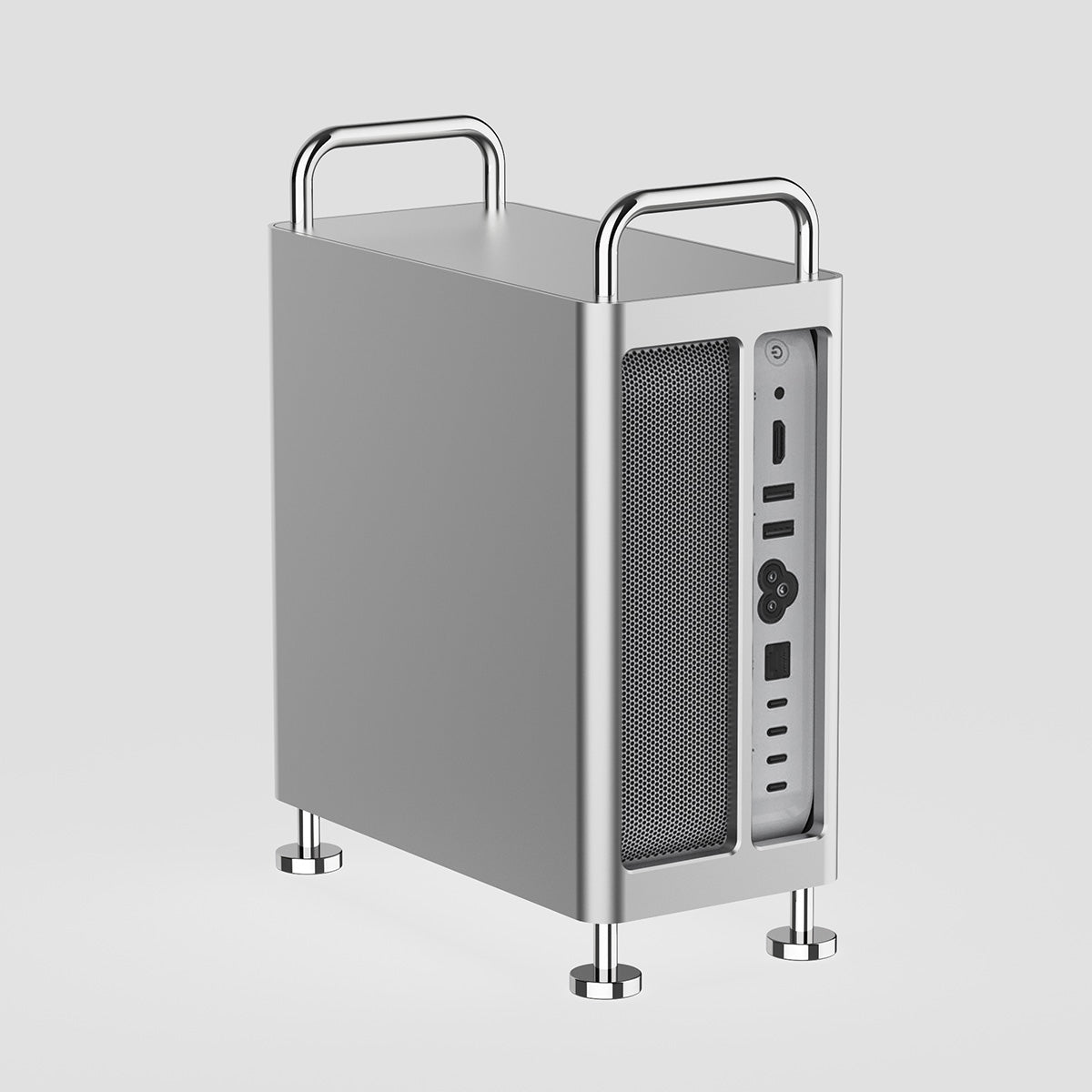 ZEERA MacForge Studio: CNC Aluminum Stand Mac Pro Case for Mac Studio M1/M2/M3 Ultra/M4 Max