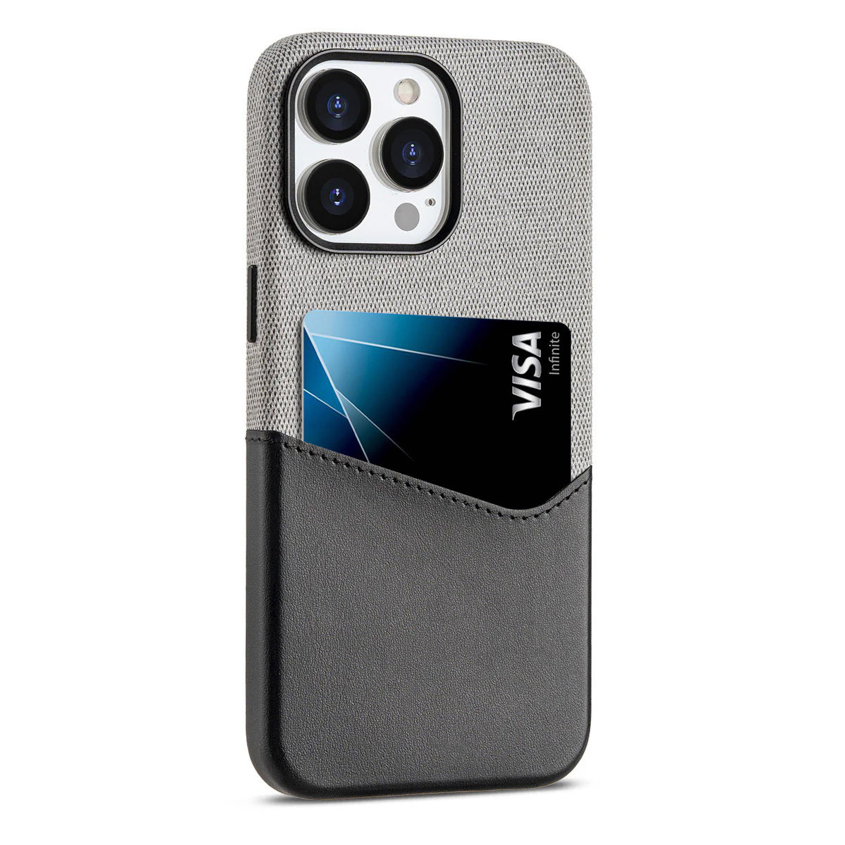 ZEERA MagWeave Pro : Premium MagSafe Case with Stylish Fabric-Leather Design & Built-In Card Holder