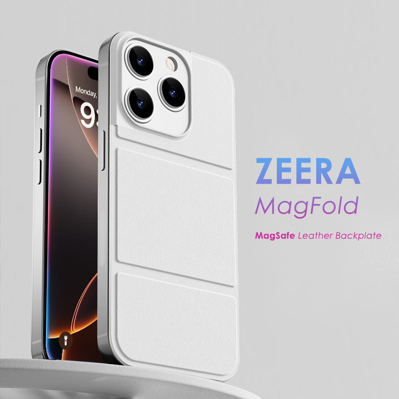Zeera MagFold: iPhone 15/16 Pro Max MagSafe Leather Backplate